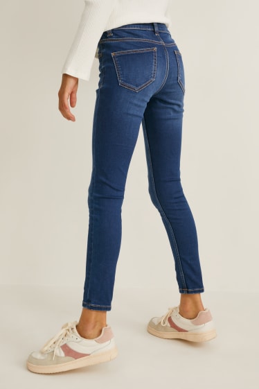 Kinder Mädchen - Skinny Jeans - dunkeljeansblau