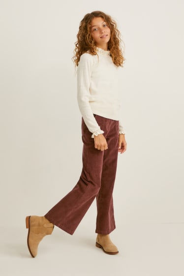 Kinder Mädchen - Cordhose - braun