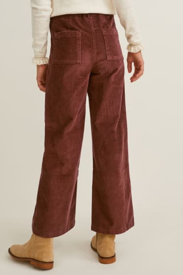 Kinder Mädchen - Cordhose - braun