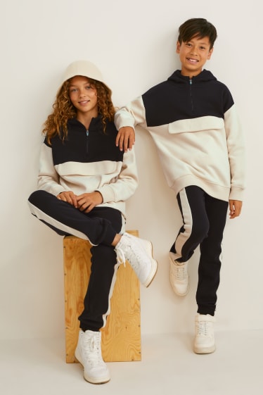 Kinderen - Set - hoodie en joggingbroek - genderneutraal - 2 delig - zwart