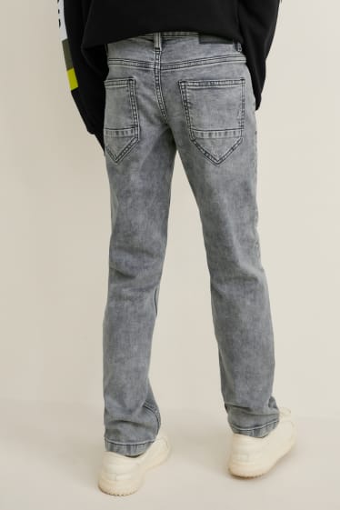 Kinder - Straight Jeans - helljeansgrau