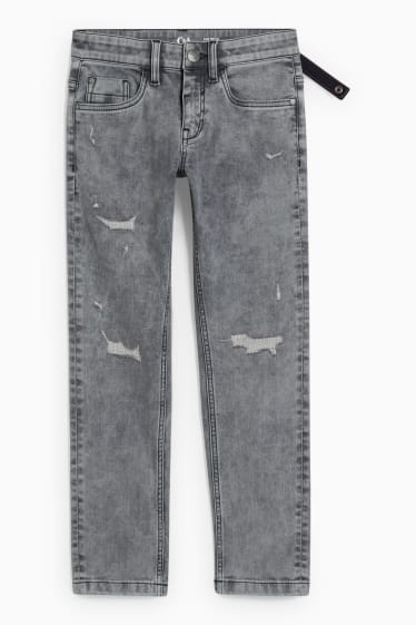 Kinder - Straight Jeans - helljeansgrau
