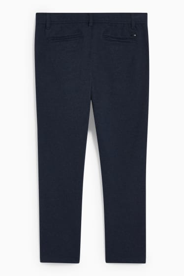 Uomo - Pantaloni chino - tapered fit - Flex - LYCRA® - blu scuro