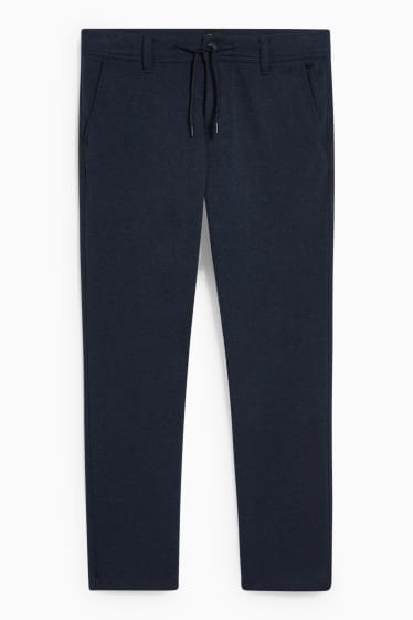 Uomo - Pantaloni chino - tapered fit - Flex - LYCRA® - blu scuro