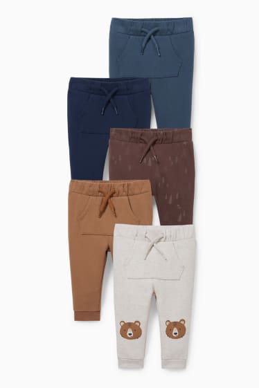 Babies - Multipack of 5 - baby joggers - brown / dark blue