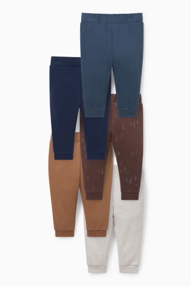 Babies - Multipack of 5 - baby joggers - brown / dark blue