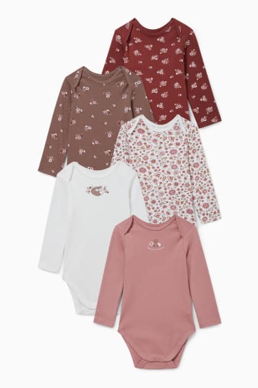 Bébés - Lot de 5 - bodys pour bébé - blanc