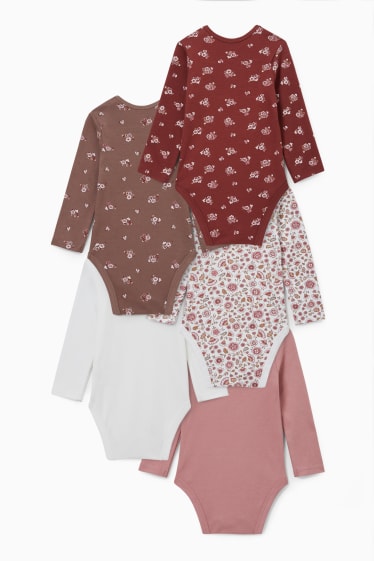 Baby: meisjes - Set van 5 - rompertje - wit