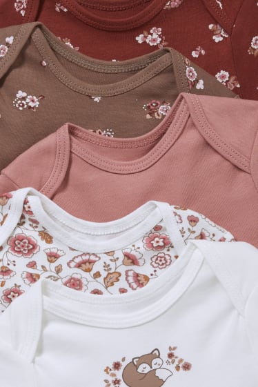 Baby: meisjes - Set van 5 - rompertje - wit
