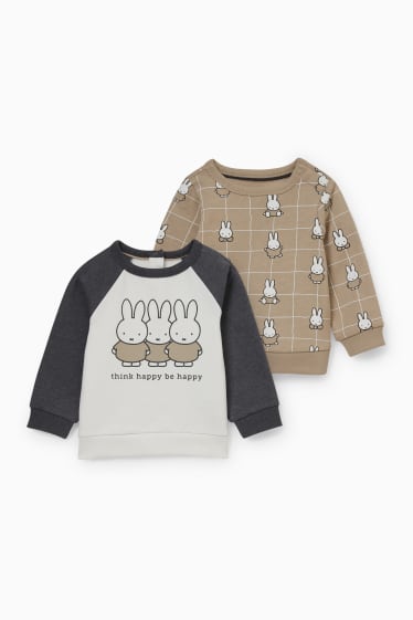 Babys - Multipack 2er - Miffy - Baby-Sweatshirt - weiß