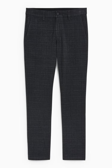 Uomo - Pantaloni chino - slim fit - Flex - LYCRA® - nero melange