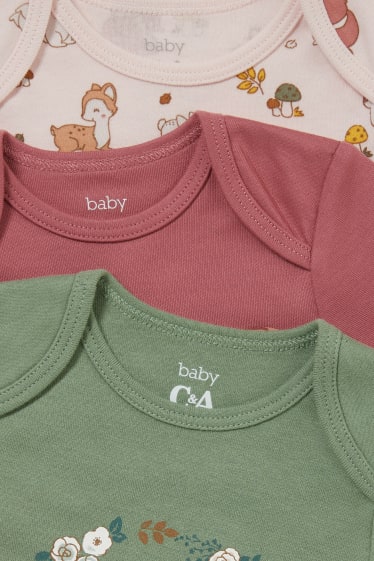 Babies - Multipack of 3 - baby bodysuit - green