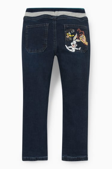 Enfants - Looney Tunes - jean coupe droite - jean chaud - jean bleu foncé