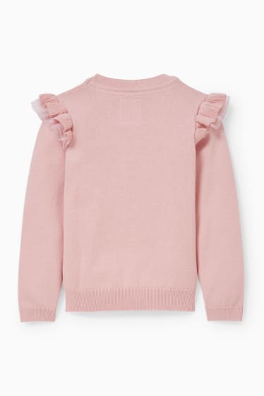 Bambini - Minnie - maglione - effetto brillante - rosa