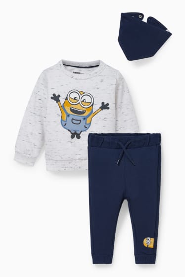 Babies - Minions - baby outfit - 3 piece - light gray-melange