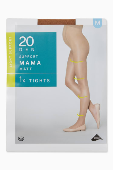Women - Maternity tights - LYCRA® - 20 denier - beige