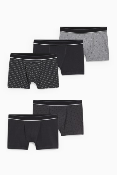 Heren - Set van 5 - trunks - zwart