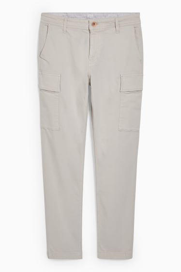 Heren - Cargobroek - tapered fit - LYCRA® - beige