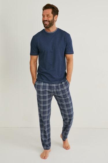 Herren - Pyjama - dunkelblau