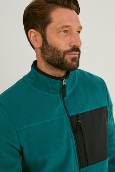 Men - Fleece jacket - green