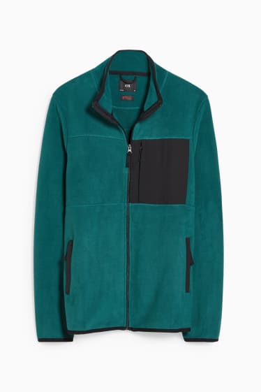 Men - Fleece jacket - green