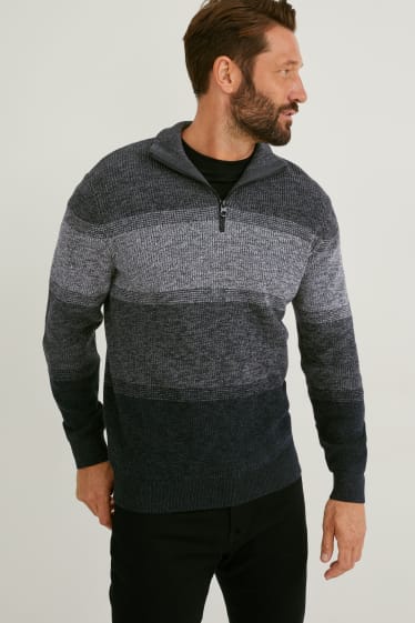 Hommes - Pullover - gris chiné