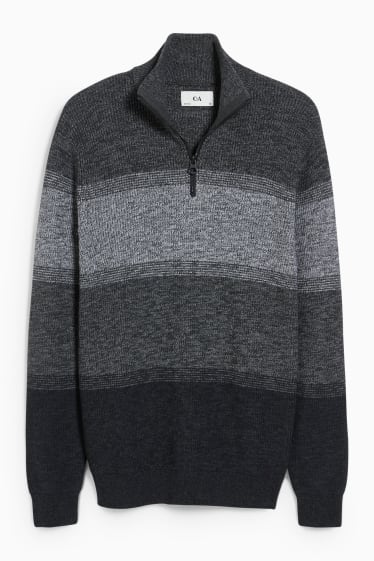 Hommes - Pullover - gris chiné