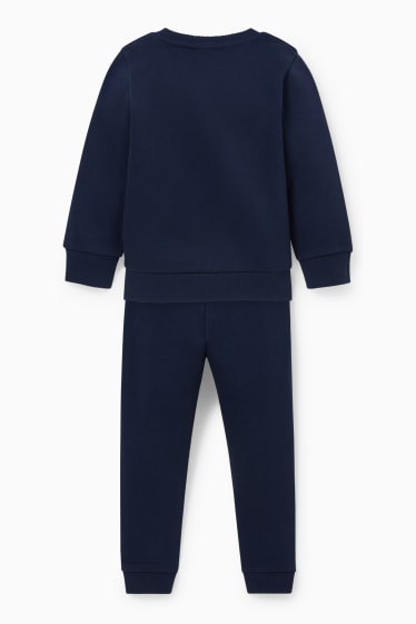 Niños - Excavadora - set - sudadera y pantalón de deporte - 2 piezas - azul oscuro