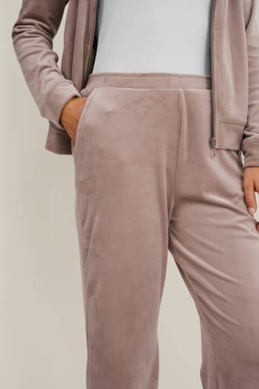 Donna - Pantaloni sportivi basic - grigio
