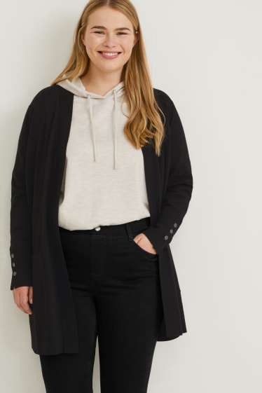 Femei - Cardigan tricotat - negru