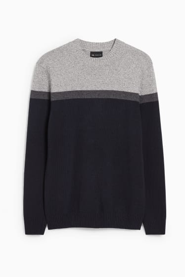 Hommes - Pull - noir / gris