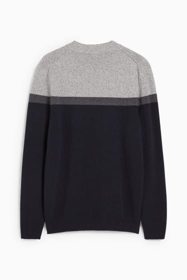 Uomo - Maglione - nero / grigio