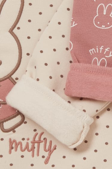 Babys - Set van 2 - Nijntje - babysweatshirt - roze