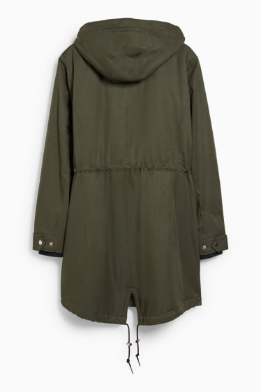 Women - Parka with hood - dark green