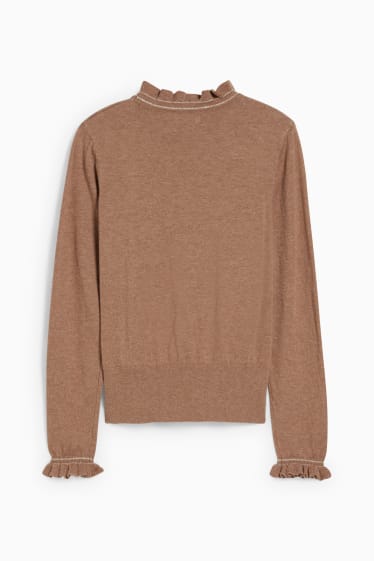 Kinder Mädchen - Pullover - hellbraun