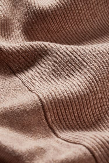 Damen - Strickjacke - beige-melange