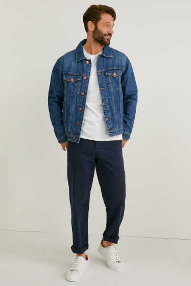 Uomo - Chino - relaxed fit - blu scuro