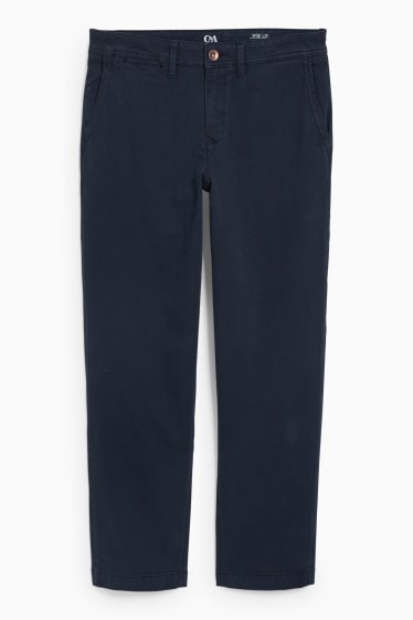 Heren - Chino - relaxed fit - donkerblauw