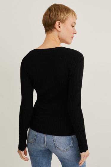 Femmes - Pullover - noir