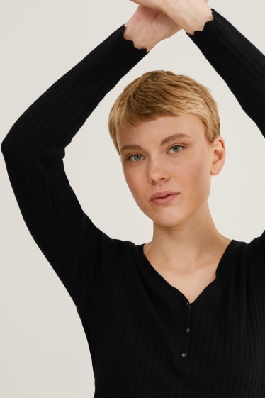 Femmes - Pullover - noir