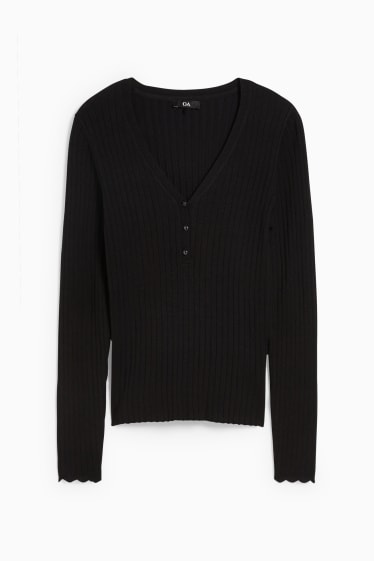 Femmes - Pullover - noir