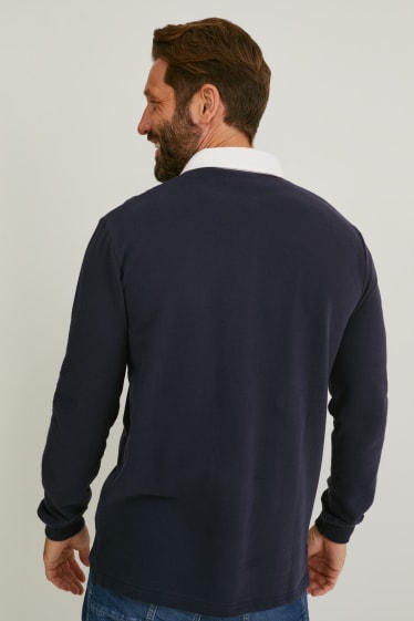 Heren - Poloshirt - donkerblauw