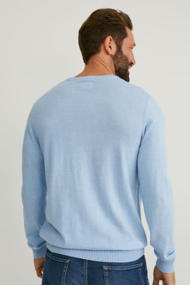 Hommes - Pullover - bleu clair