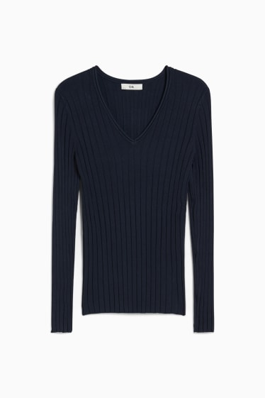 Damen - Pullover - dunkelblau