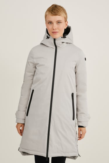 Dámské - Funkční kabát s kapucí - THERMOLITE® - světle šedá