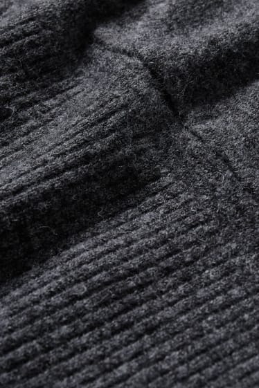 Femei - Cardigan tricotat - gri melanj