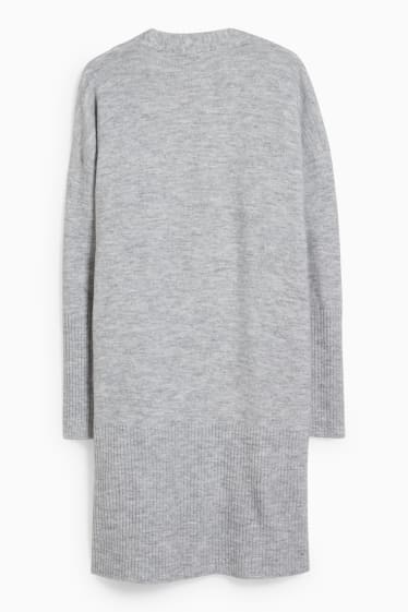 Damen - Strickjacke - hellgrau-melange
