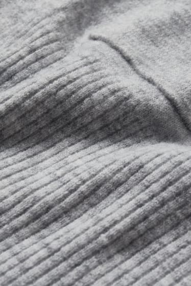 Damen - Strickjacke - hellgrau-melange