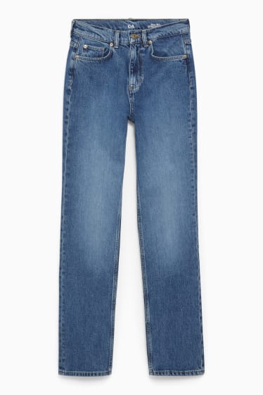 Dona - Straight jeans - high waist - texà blau