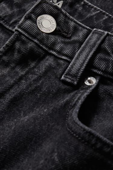 Dona - Mom jeans - high waist - LYCRA® - texà gris fosc